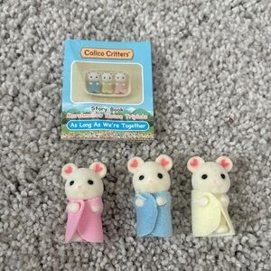 Calico Critters Marshmallow Mouse Triplets